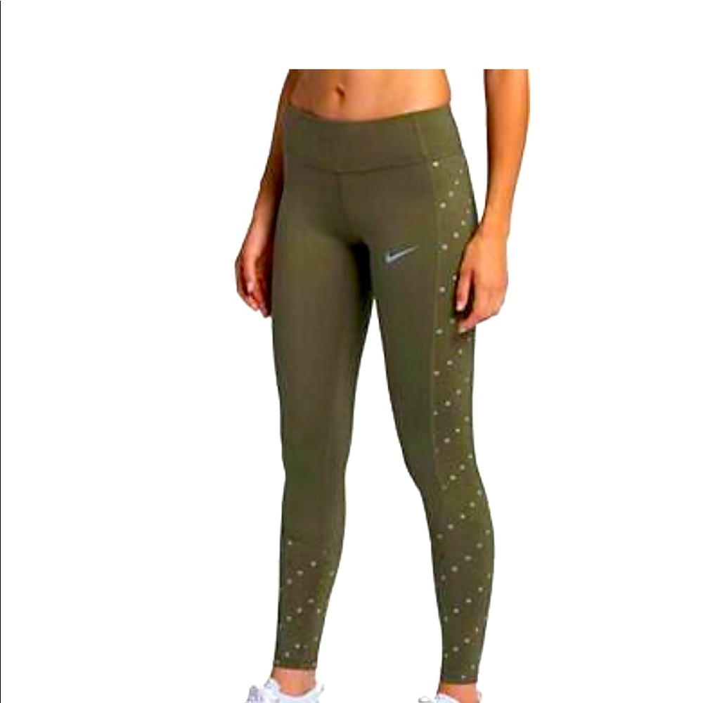 🏋🏼‍♂️NIKE DRI FIT OLIVE GREEN TIGHTS🏋🏼‍♂️